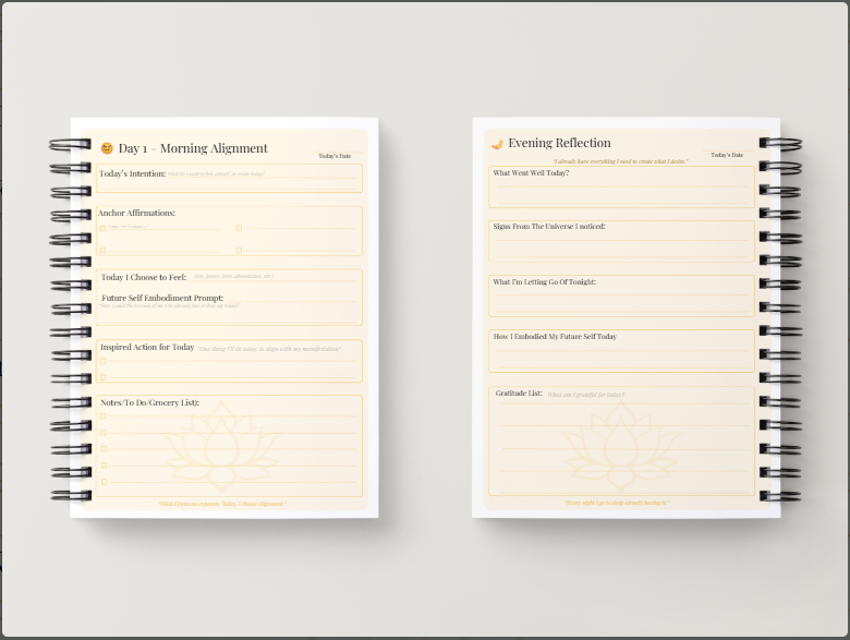 28-Day Manifestation Blueprint Journal